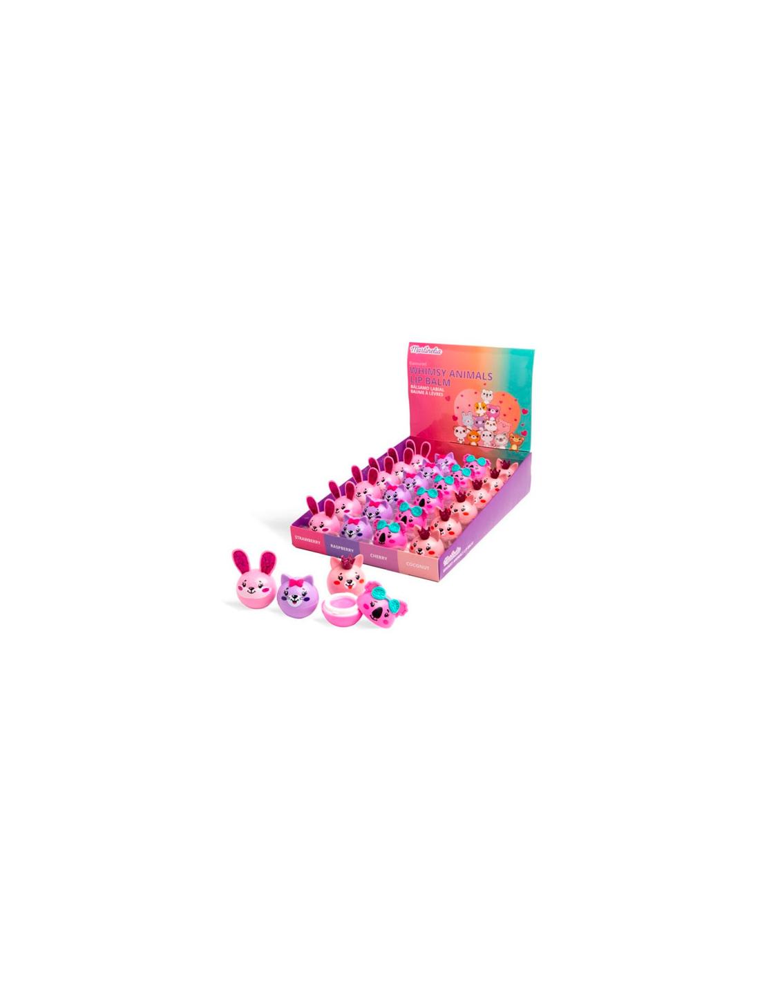MARTINELIA WORLD WHIMSY ANIMALS LIP BALM EXP. 24UDS