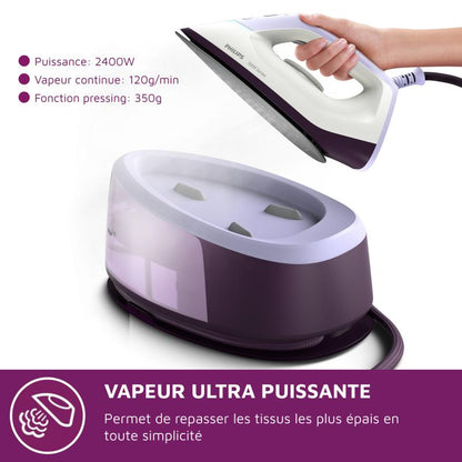 Philips Iron Station PSG3000 30 purple white 2400W (PSG3000/30)
