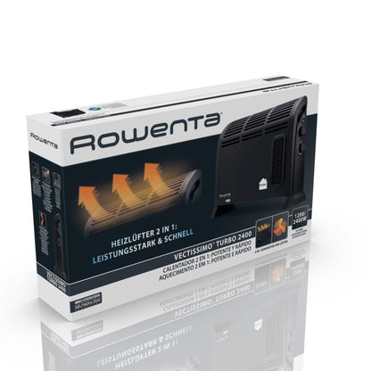 Rowenta Convector Fan Heater Vectissimo black Schwarz (CO3035F1)