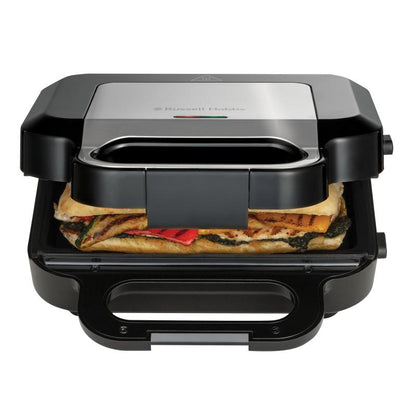 Russell Hobbs Sandwich Waffle Maker 3-in-1 3in1 black siver 26810-56 2681056 (26810-56)