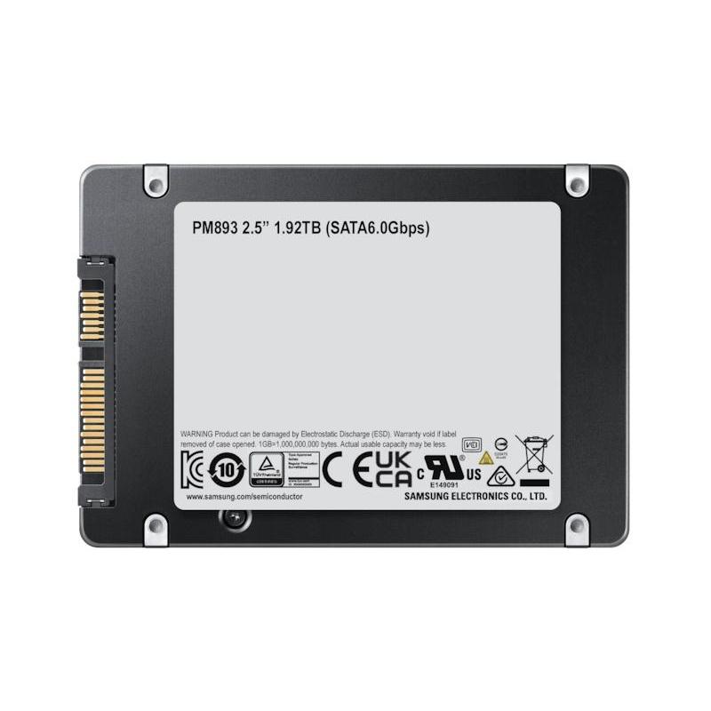 Samsung PM893 1.92 TB (SATA 6 Gb/s, 2,5", intern)