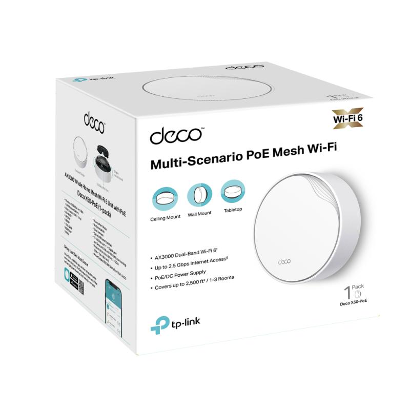 TP-LINK TPLINK Access Point Deco X50-PoE(1-pack) X50PoE(1pack)