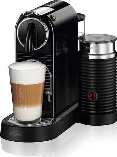 De'Longhi Citiz & Milk Καφετιέρα για Κάψουλες Nespresso Πίεσης 19bar με Αφρογαλιέρα Black 267.BAE