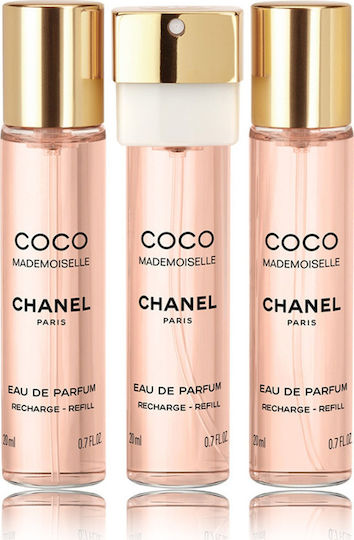Chanel Coco Mademoiselle Twist & Spray Refill Γυναικείο Σετ με Eau de Parfum και Mini Άρωμα 3τμχ