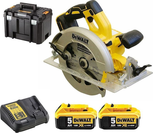 DEWALT DCS570P2 Δισκοπρίονο Brushless 18V 2x5Ah με Σύστημα Αναρρόφησης