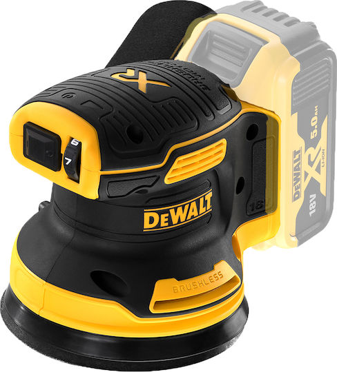 DEWALT DCW210N-XJ Έκκεντρο Τριβείο 125mm Μπαταρίας 18V Solo με Ρύθμιση Ταχύτητας και με Σύστημα Αναρρόφησης