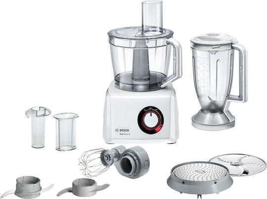 Bosch Πολυμίξερ MC812W501 1000 W με χωρητικότητα 3,9 λίτρα σε λευκό χρώμα και ενσωματωμένο ζυγό