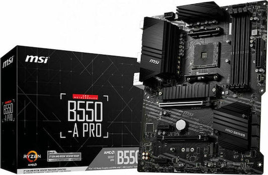 MSI B550-A PRO Μαθηματική Μητρική Κάρτα (Μαύρη)