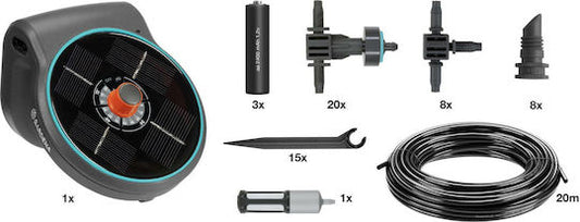 Gardena Solar Aquabloom Set Σύστημα Αυτοποτισμού Σταγόνας με Προγραμματιστή 500ml