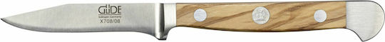 Güde Alpha Vegetable Knife 8 cm — Olive Wood Handle
