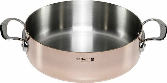 De Buyer Prima Matera Saucepot, Copper/Steel, Low, 28 cm, Induction
