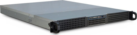 Inter-Tech 1U 10255 (Μαύρο, 1 Υψομετρική Μονάδα)
