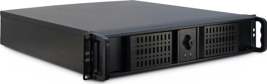 Inter-Tech 2U-2098-SK Rackmount Σασί (Μαύρο, 2U)