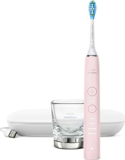Philips Sonicare DiamondClean 9000 Ηλεκτρική Οδοντόβουρτσα με Χρονομετρητή και Θήκη Ταξιδίου Ροζ