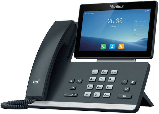 Yealink SIP-T58xW Ενσύρματο Τηλέφωνο IP 16 γραμμών Μαύρο