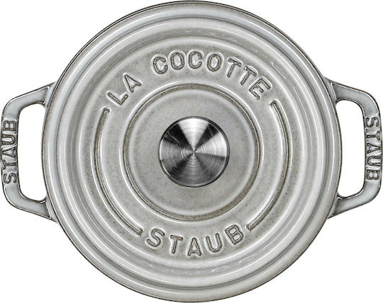 Staub Cocotte 12cm round Graphite Grey, Cast Iron