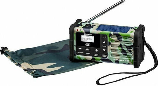 Sangean MMR-88 DAB+ (USB-C) κίτρινο Ραδιόφωνο Έκτακτης Ανάγκης/Χειροκίνητο/Ηλιακό