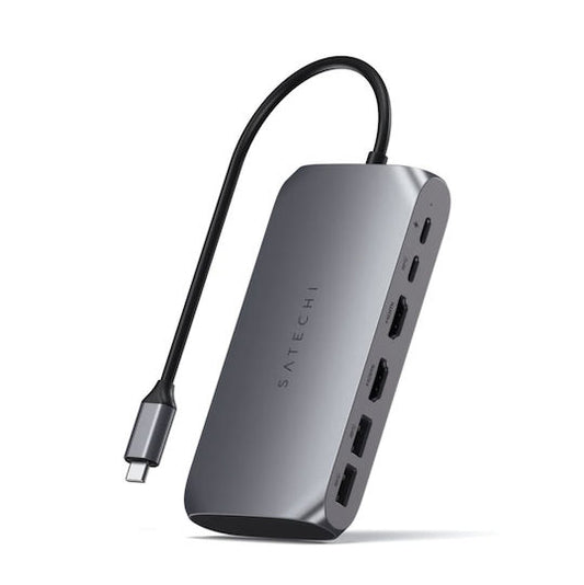 Satechi M1 USB-C Docking Station με HDMI 4K PD και σύνδεση 2 Οθονών Γκρι