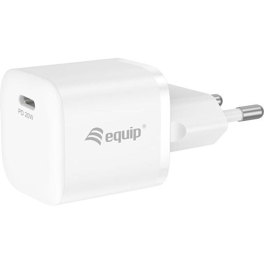 Equip Ladegerät 1Port  20W,1xUSB-C PD 25Stk./Pack       weiß