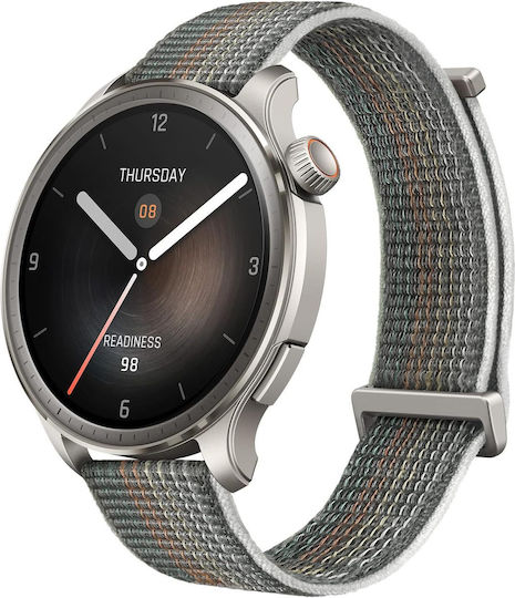 Amazfit Balance Aluminium 46mm Αδιάβροχο Smartwatch με Παλμογράφο (Sunset Grey)