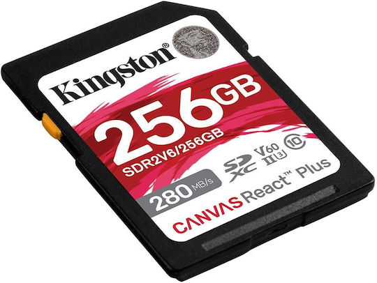 Kingston Canvas React Plus 256 GB SDXC Card