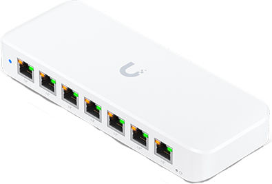 Ubiquiti UniFi 8-Port GbE PoE+ powered by GbE++ input