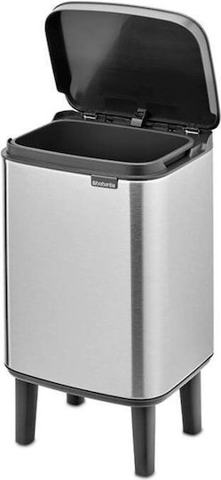 Brabantia BO Trash Bin HI 4 L Matte Steel Fingerprint Proof