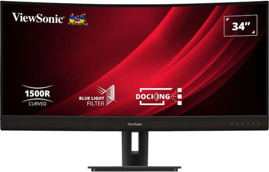 Viewsonic VG3456C Ultrawide VA Curved Monitor 34.1" QHD 3440x1440 με Χρόνο Απόκρισης 5ms GTG