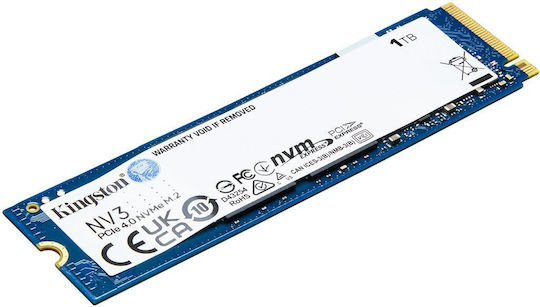 Kingston NV3 1 TB NVMe M.2 SSD (PCIe 4.0)