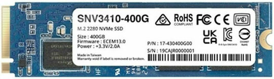 Synology SNV3410 400 GB M.2 PCI Express 3.0 NVMe