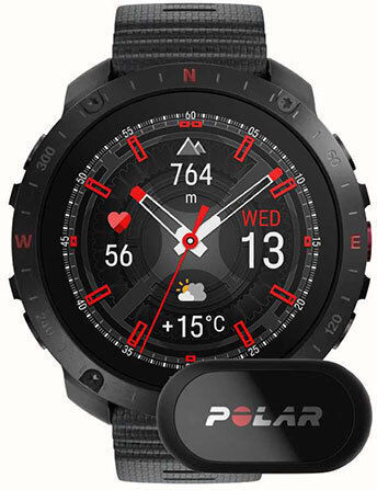 Polar Grit X2 Pro HR S-L Black
