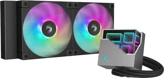 Deepcool Deepcool LT240 Υδρόψυξη Επεξεργαστή Διπλού Ανεμιστήρα 120mm για Socket AM4/AM5/1700/1200/115x με ARGB Φωτισμό