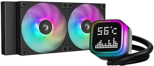 Deepcool Deepcool LP240 Υδρόψυξη Επεξεργαστή Διπλού Ανεμιστήρα 120mm για Socket AM4/AM5/1700/1200/115x με ARGB Φωτισμό