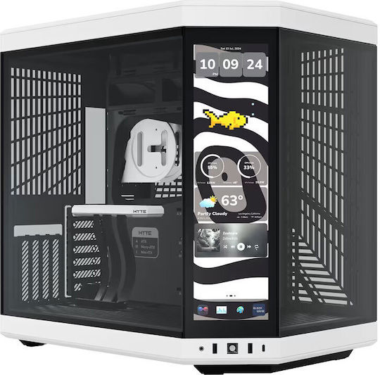 HYTE Y70 Touch Infinite Gaming Midi Tower Κουτί Υπολογιστή με Πλαϊνό Παράθυρο Panda