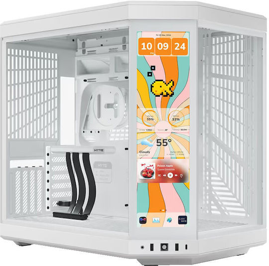 HYTE HYTE Y70 Touch Infinite Gaming Midi Tower Κουτί Υπολογιστή με Πλαϊνό Παράθυρο Black Cherry