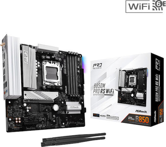 ASRock B850M Pro RS WiFi Motherboard Micro ATX με AMD AM5 Socket