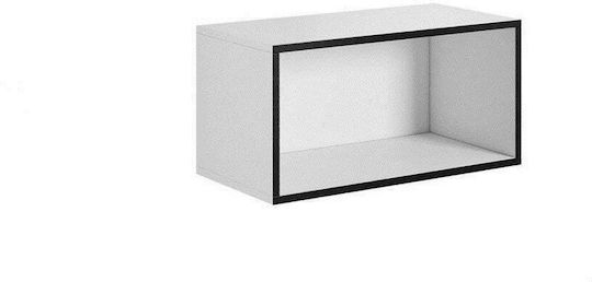 Cama open storage cabinet ROCO RO4 75/37/37 white/black