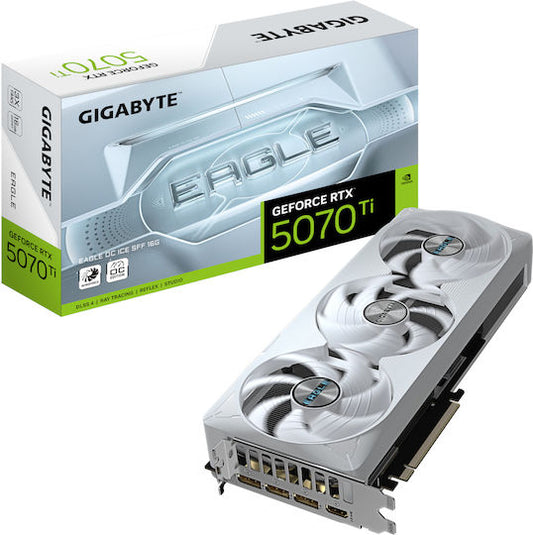 GigaByte GeForce RTX 5070 Ti EAGLE OC ICE 16G (DLSS 4, 3x DisplayPort, 1x HDMI 2.1)