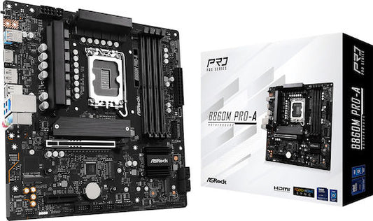 ASRock B860M Pro-A Motherboard Micro ATX με Intel 1851 Socket 90-MXBRR0-A0UAYZ
