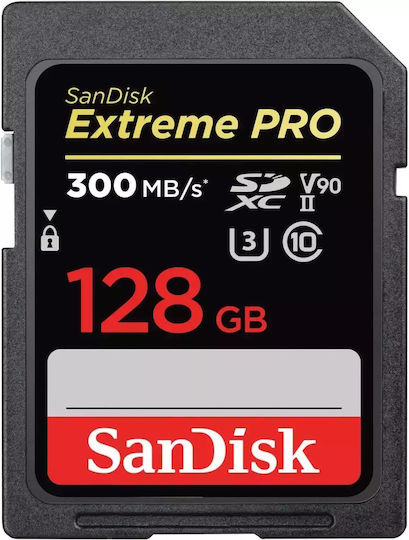 Sandisk Extreme Pro Sdxc Memory Card 128gb 300mb/s V90