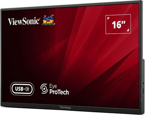Viewsonic VA1650 IPS Φορητό Monitor 16" FHD 1920x1080 με Χρόνο Απόκρισης 7ms GTG