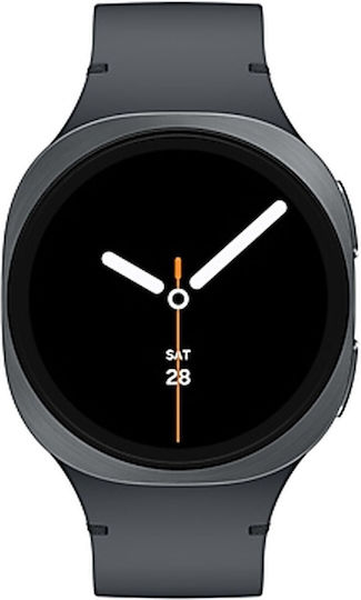 Samsung Galaxy Watch8 Aluminium 40mm Αδιάβροχο με Παλμογράφο (Dark Gray)