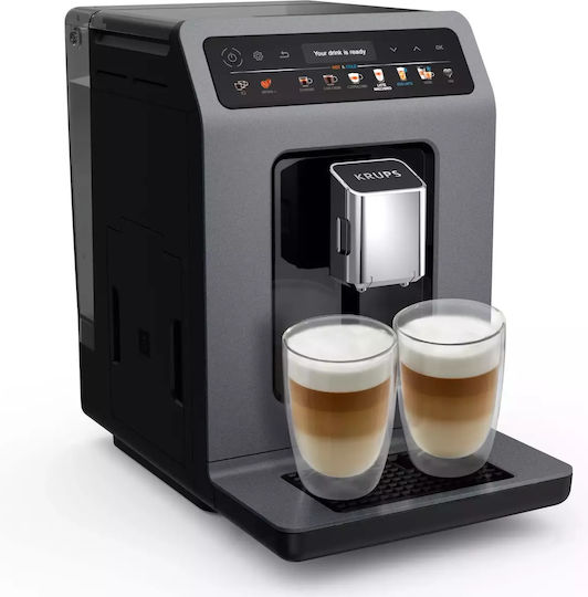 Krups Αυτόματη Μηχανή Espresso 1450W Πίεσης 15bar με Μύλο Άλεσης Καφέ EA898G