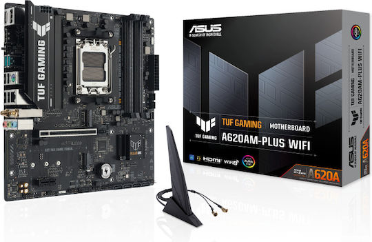 Asus TUF Gaming A620AM-PLUS WIFI Motherboard Micro ATX με AMD AM5 Socket 90MB1MZ0-M0EAY0