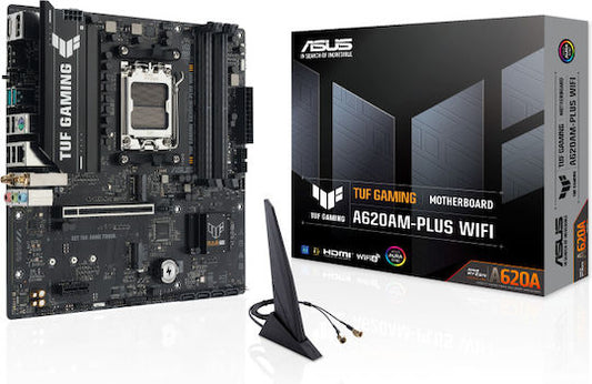 Asus TUF Gaming A620AM-PLUS WIFI Motherboard Micro ATX με AMD AM5 Socket 90MB1MZ0-M0EAY0
