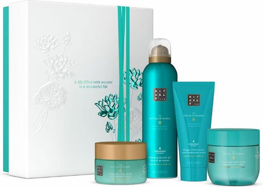 Rituals Karma Medium Σετ Περιποίησης για Καθαρισμό Σώματος 4τμχ