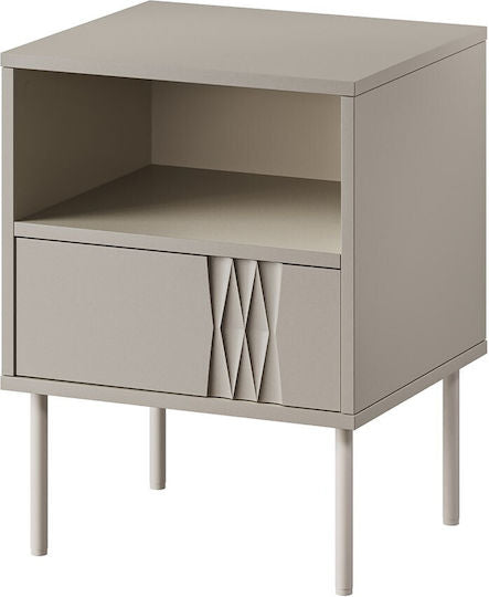 Bedside table 2 pcs. TRESSE 44x40x53 cashmere matt