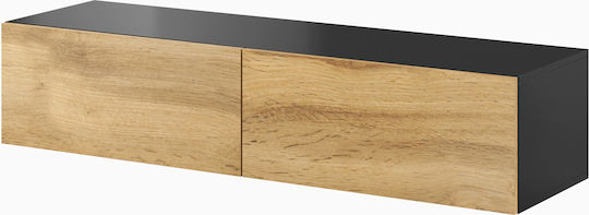 Cama TV stand VIGO 140 30/140/40 black/wotan oak