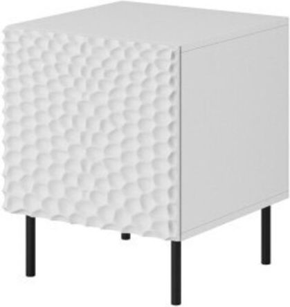 HOLE bedside table 2 pcs. 44x40.5x53.5 cm white matt