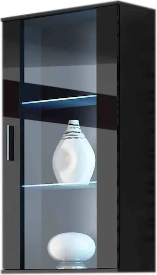 Cama hanging display cabinet SOHO black/black gloss